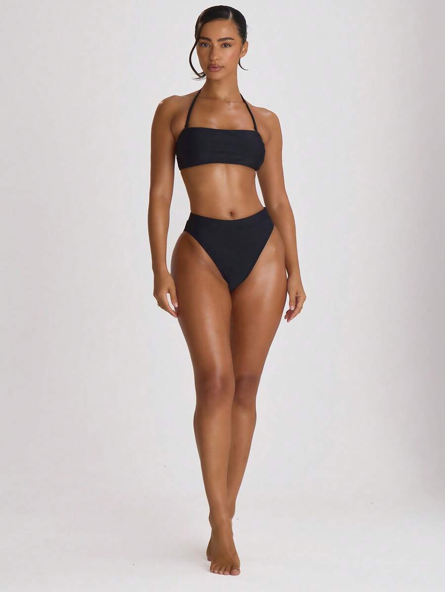 High Waist High Leg Cheeky Bikini Bottoms – Summer Beach Vacation Swimwear