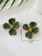 Tie Dye Drip Flower Asymmetric Stud Earrings – Jewellery for Women