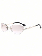 Y2K Futuristic Silver Sport Fashion Glasses – Street Style Eyewear