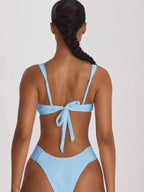 Underwire Ruched Cup Push-Up Bikini Top – Summer Beach Vacation Swimwear