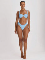 Ruched Side Cheeky Bikini Bottoms – Summer Beach Vacation Swimwear
