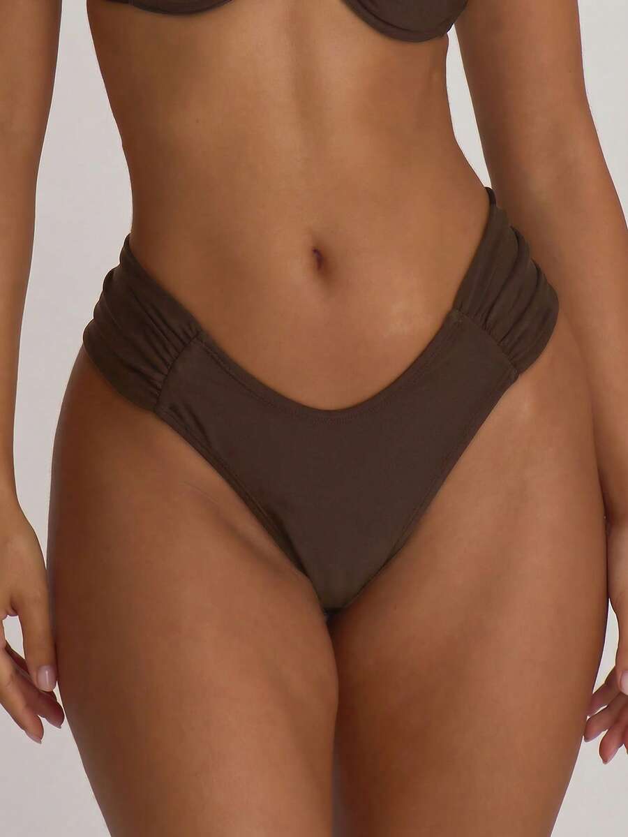 Underwire Ruched Cup Push-Up Bikini Top – Summer Beach Vacation Swimwear