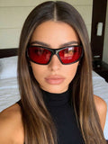 Small Frame Wrap Fashion Glasses – Y2K Eyewear for Women