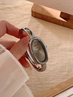 Oval Green Dial Bracelet Watch – Minimalist Dress Watch for Women