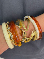 Vintage Resin Beaded Bracelet Stack – Fashion Jewellery for Women