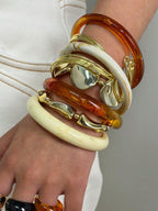 Vintage Resin Beaded Bracelet Stack – Fashion Jewellery for Women