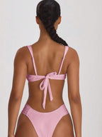Ruched Side Cheeky Bikini Bottoms – Summer Beach Vacation Swimwear