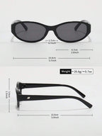 Unisex Oval Fashion Glasses – Street Style Eyewear in Multiple Colours