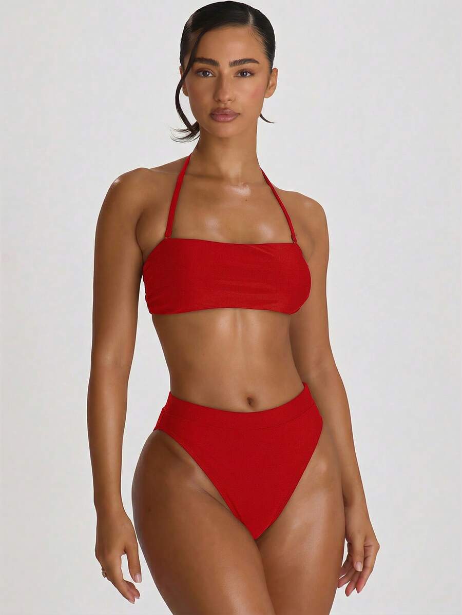 High Waist High Leg Cheeky Bikini Bottoms – Summer Beach Vacation Swimwear