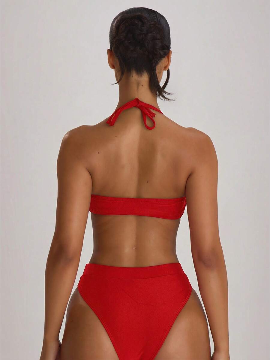 High Waist High Leg Cheeky Bikini Bottoms – Summer Beach Vacation Swimwear