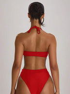 High Waist High Leg Cheeky Bikini Bottoms – Summer Beach Vacation Swimwear