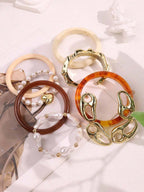 Vintage Resin Beaded Bracelet Stack – Fashion Jewellery for Women