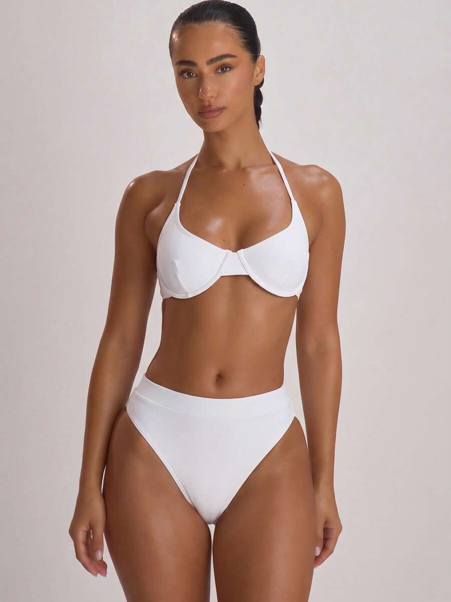 High Waist High Leg Cheeky Bikini Bottoms – Summer Beach Vacation Swimwear
