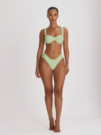 Underwire Ruched Cup Push-Up Bikini Top – Summer Beach Vacation Swimwear