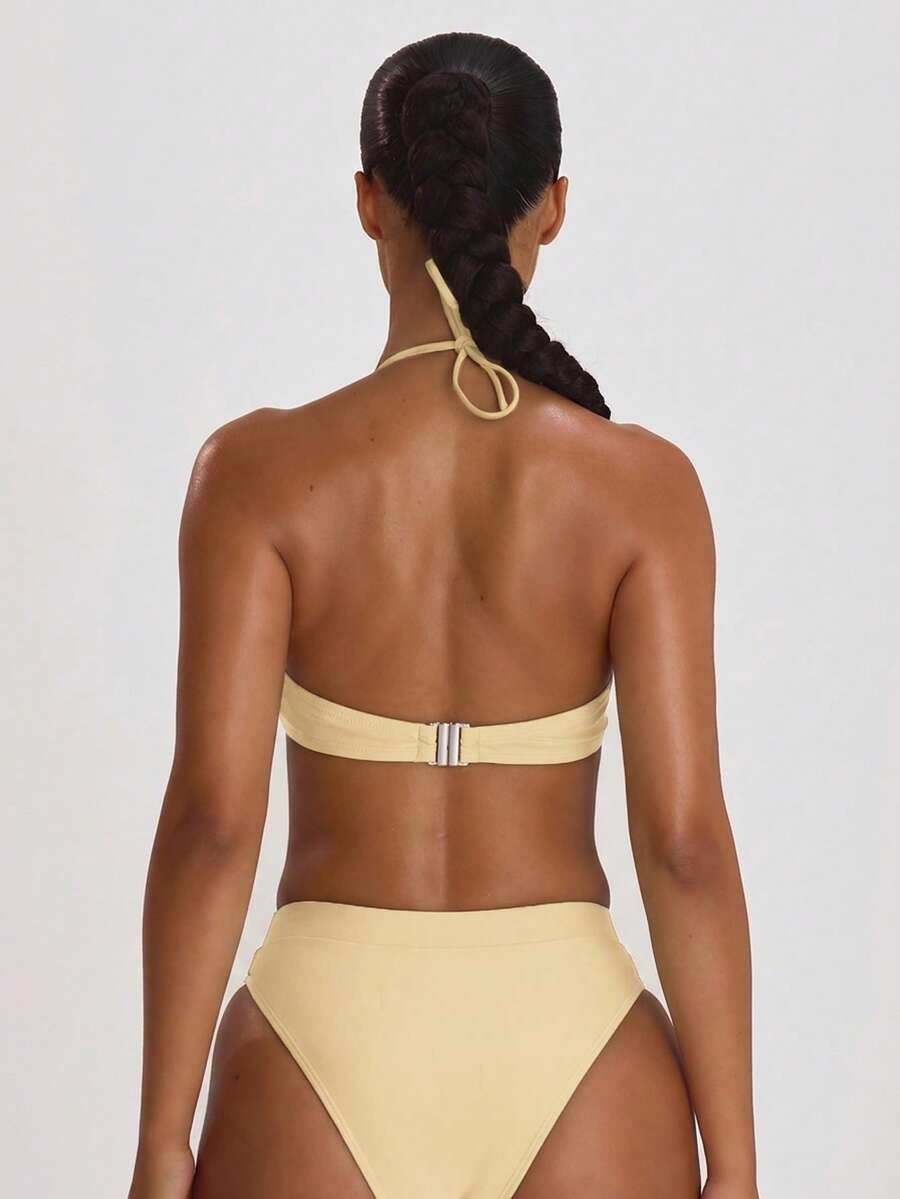 High Waist High Leg Cheeky Bikini Bottoms – Summer Beach Vacation Swimwear