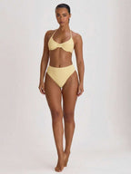 High Waist High Leg Cheeky Bikini Bottoms – Summer Beach Vacation Swimwear