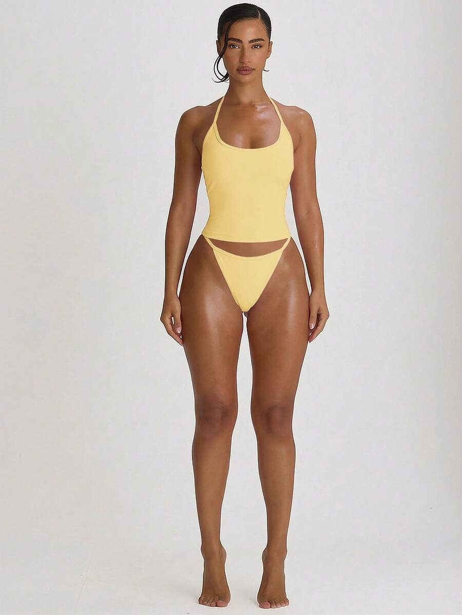 Strappy Thong Bikini Bottoms – Summer Beach Vacation Swimwear