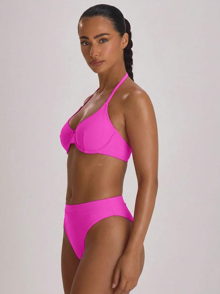 High Waist High Leg Cheeky Bikini Bottoms – Summer Beach Vacation Swimwear