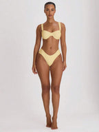 Ruched Side Cheeky Bikini Bottoms – Summer Beach Vacation Swimwear