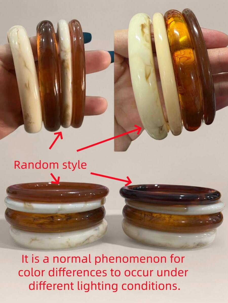 Vintage Resin Beaded Bracelet Stack – Fashion Jewellery for Women