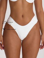 Ruched Side Cheeky Bikini Bottoms – Summer Beach Vacation Swimwear