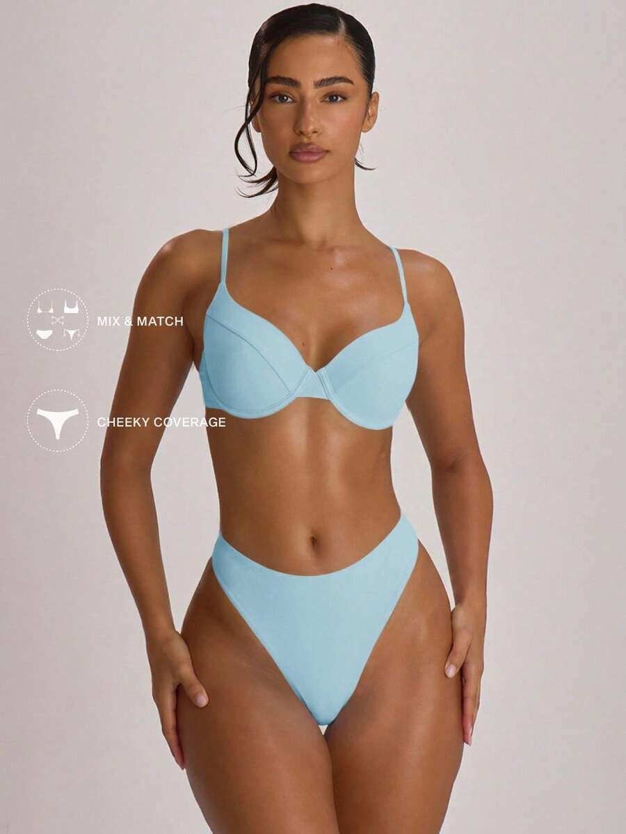 High Coverage Cheeky Bikini Bottoms – Summer Beach Vacation Swimwear