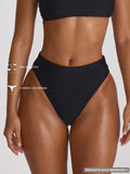 High Waist High Leg Cheeky Bikini Bottoms – Summer Beach Vacation Swimwear