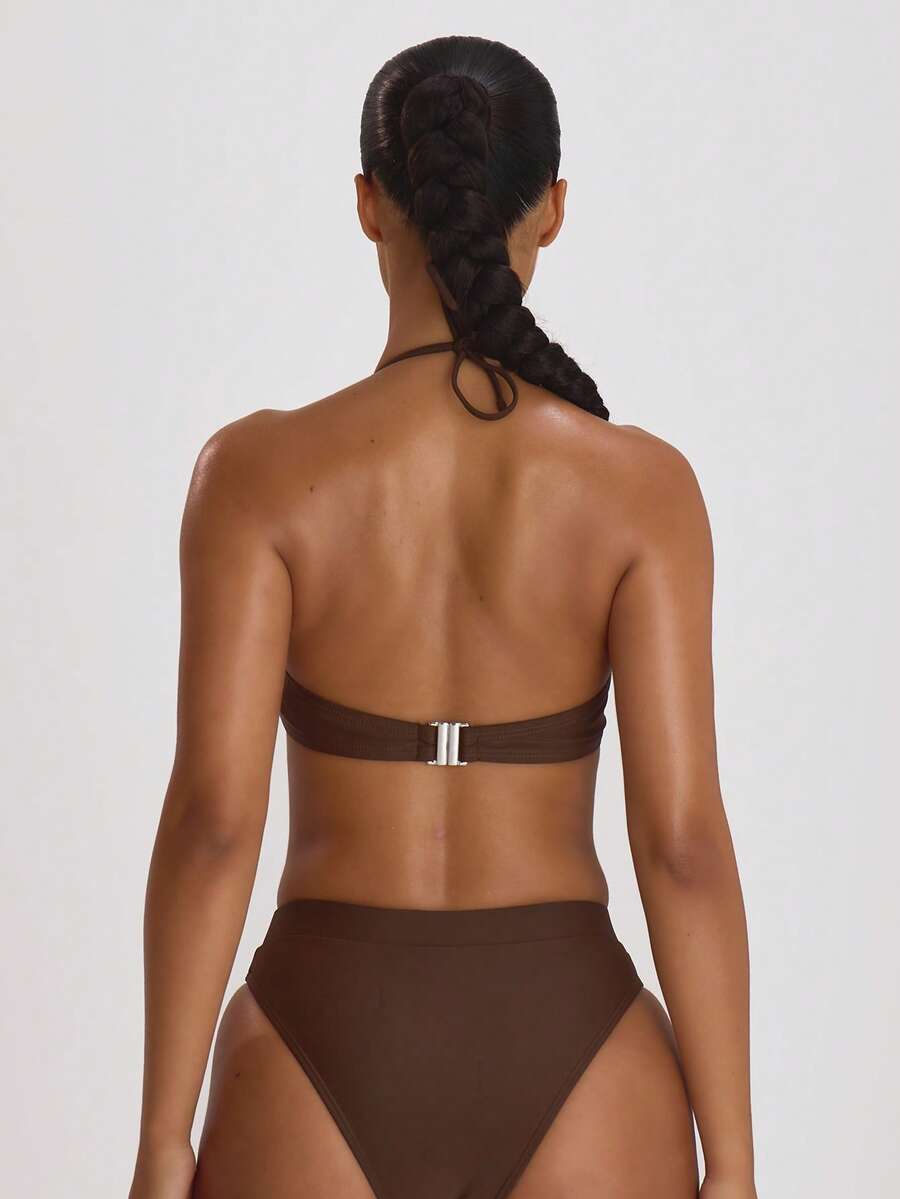 High Waist High Leg Cheeky Bikini Bottoms – Summer Beach Vacation Swimwear