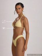 High Leg Dipped Front Thong Bikini Bottoms – Summer Beach Vacation Swimwear