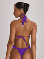 Thick Strap Ruched Cheeky Bikini Bottoms – Summer Beach Vacation Swimwear