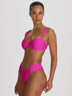 Ruched Side Cheeky Bikini Bottoms – Summer Beach Vacation Swimwear