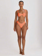 Ruched Side Cheeky Bikini Bottoms – Summer Beach Vacation Swimwear