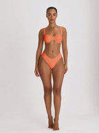 Underwire Ruched Cup Push-Up Bikini Top – Summer Beach Vacation Swimwear
