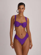 Ruched Side Cheeky Bikini Bottoms – Summer Beach Vacation Swimwear
