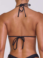 Micro Triangle Halterneck Tie Bikini Top – Summer Beach Vacation Swimwear