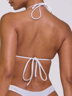 Micro Triangle Halterneck Tie Bikini Top – Summer Beach Vacation Swimwear