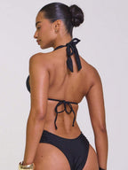 Ruched Side Cheeky Bikini Bottoms – Summer Beach Vacation Swimwear