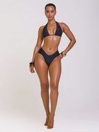 Ruched Side Cheeky Bikini Bottoms – Summer Beach Vacation Swimwear