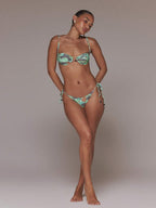 Structured Cup Paisley Print Bikini Top – Summer Beach Vacation Swimwear