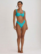 Underwire Ruched Cup Push-Up Bikini Top – Summer Beach Vacation Swimwear
