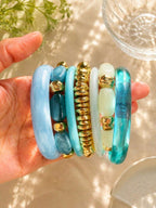 Vintage Resin Beaded Bracelet Stack – Fashion Jewellery for Women