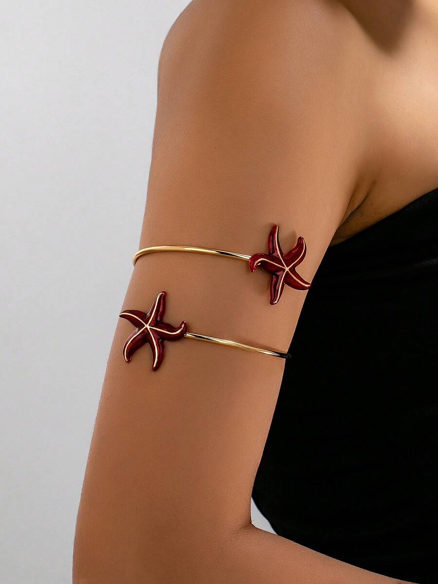 Starfish Arm Cuff Bracelet – Beach Resort Jewellery for Women