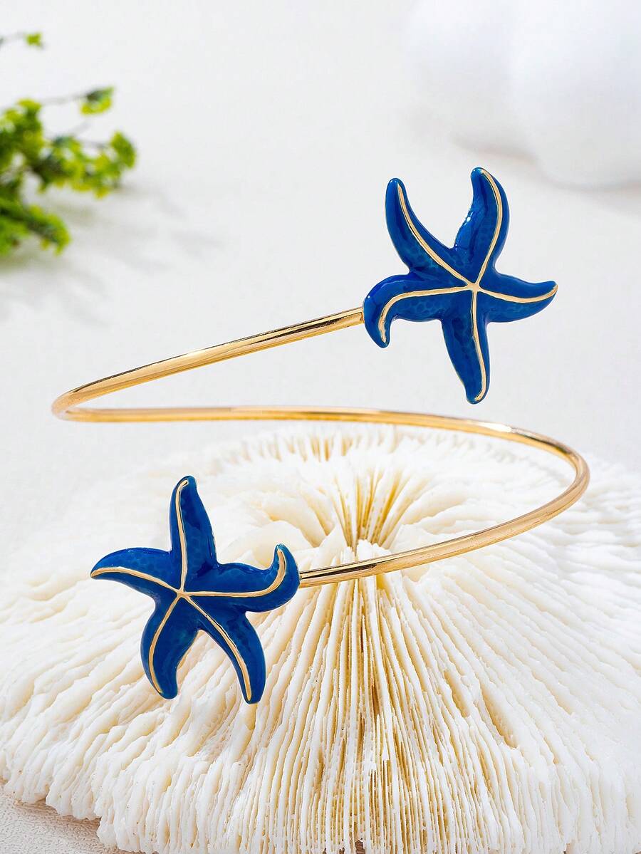 Starfish Arm Cuff Bracelet – Beach Resort Jewellery for Women