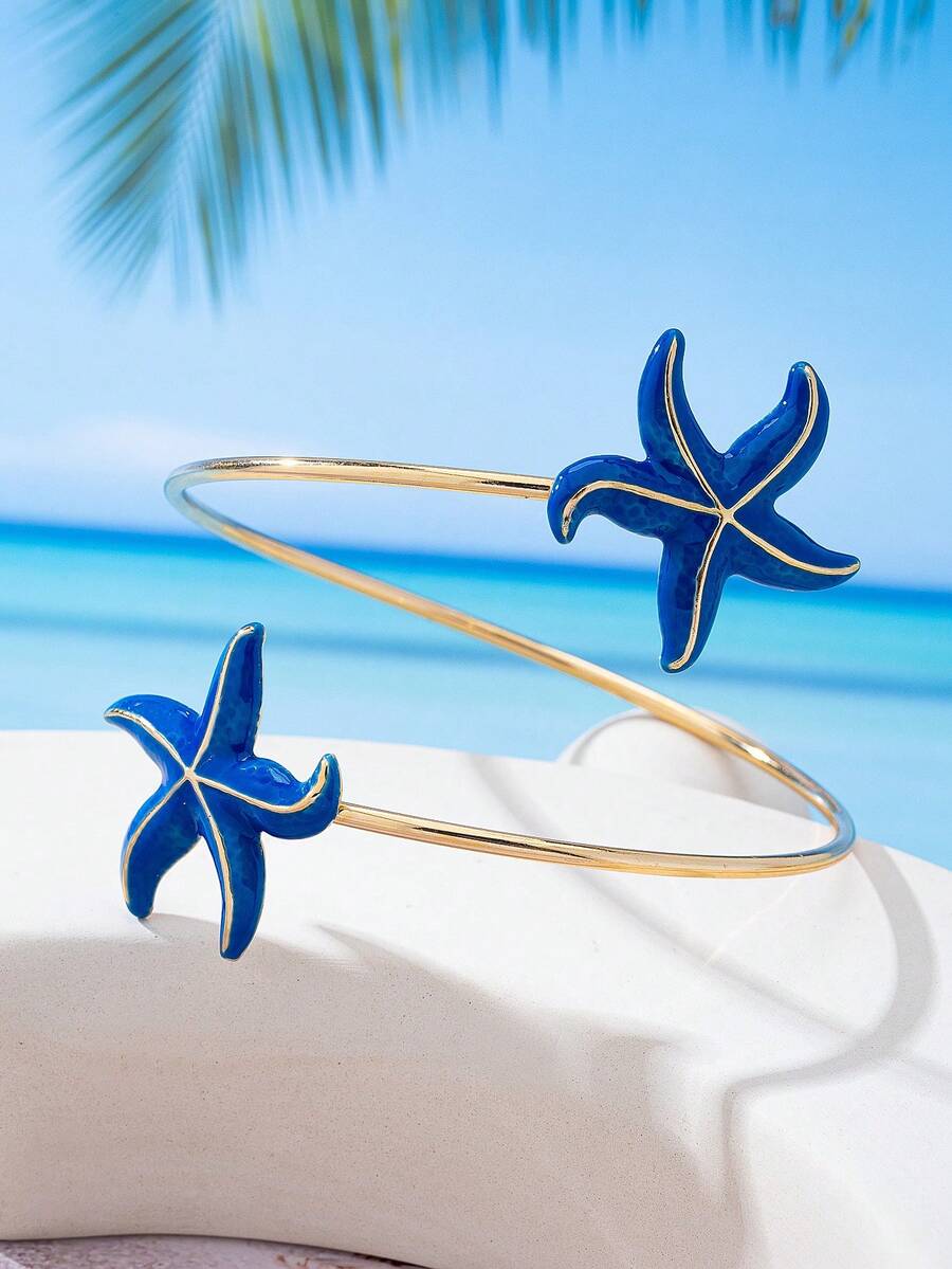Starfish Arm Cuff Bracelet – Beach Resort Jewellery for Women