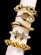 Vintage Resin Beaded Bracelet Stack – Fashion Jewellery for Women