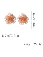 Colourful Resin Flower Earrings – Boho Jewellery for Women