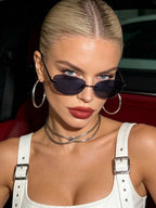 Y2K Futuristic Silver Sport Fashion Glasses – Street Style Eyewear