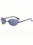 Y2K Futuristic Silver Sport Fashion Glasses – Street Style Eyewear