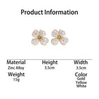 Tie Dye Drip Flower Asymmetric Stud Earrings – Jewellery for Women