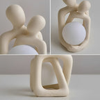 Ceramic Orb Mood Lamp – LunaGlow Sculptural Ambient Light in a living room